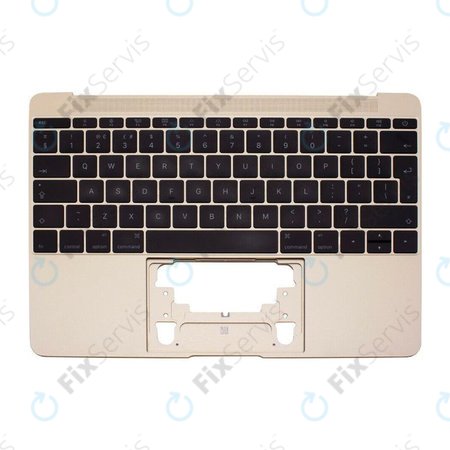 Apple MacBook 12" A1534 (Early 2015 - Mid 2017) - Horný Rám Klávesnice + Klávesnica UK (Gold)
