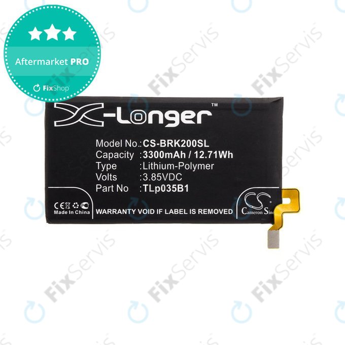Batéria pre Blackberry BBF 100, 3300mAh, Li-Pol, 3.85V, TLp035B1, HQ