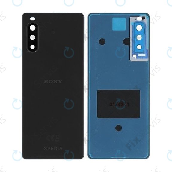 Sony Xperia 10 II - Batériový Kryt (Black) - A5019526A Genuine Service Pack