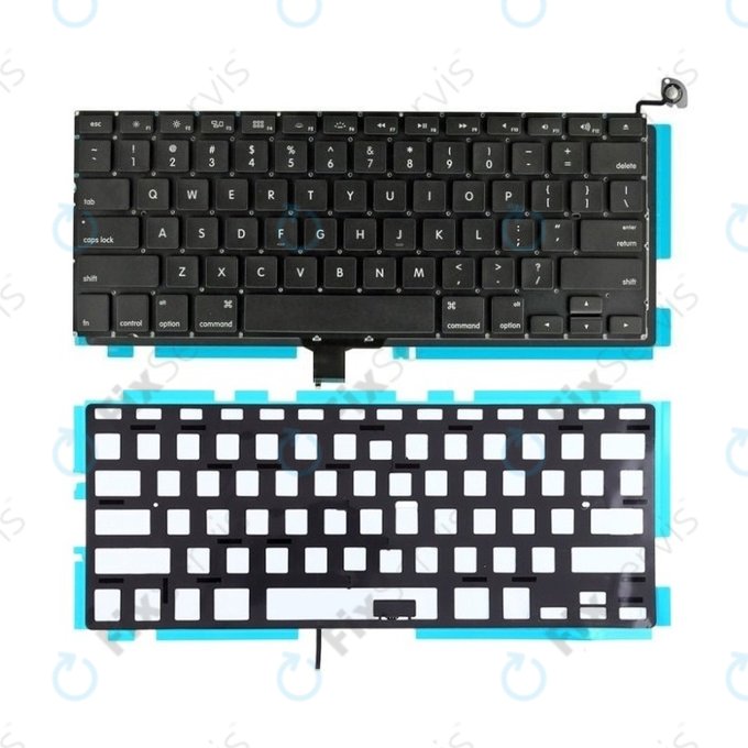 Apple MacBook Pro 13" A1278 (Late 2008 - Mid 2012) - Klávesnica + Podsvietenie US