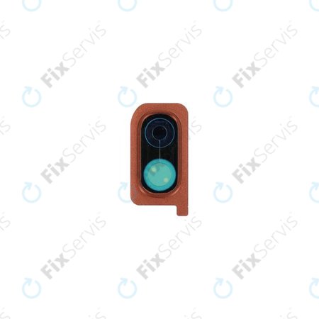 Samsung Galaxy A20 A205F - Rám Sklíčka Zadnej Kamery (Coral Orange)