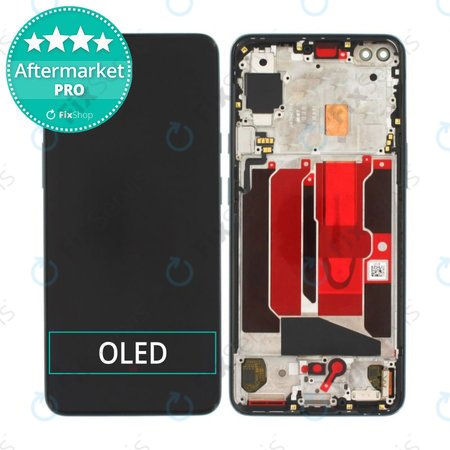 OnePlus Nord - LCD Displej + Dotykové Sklo + Rám (Black) OLED