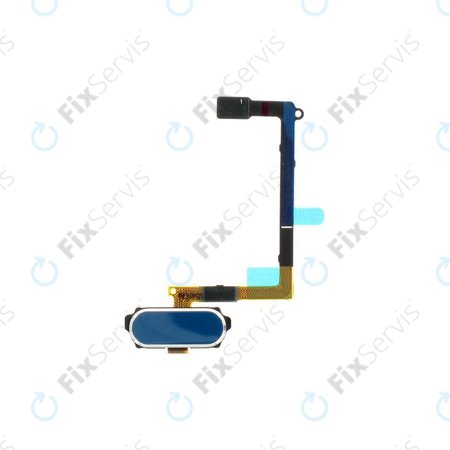 Samsung Galaxy S6 G920F - Tlačidla Domov + Flex Kábel (Blue Topaz) - GH96-08166D Genuine Service Pack