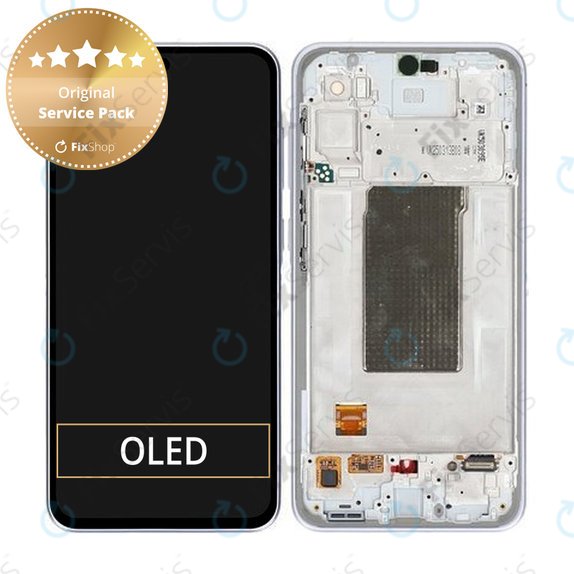 Samsung Galaxy A36 A366E - LCD Displej + Dotykové Sklo + Rám (Awesome Lavender) - GH82-36841D Genuine Service Pack