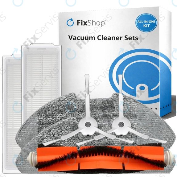 Sada náhradných dielov pre Xiaomi Mi Robot Vacuum Mop 2 Pro, 2 Lite (1x Hlavná kefa, 2x Filter, 2x Bočná kefa, 2x Mopovacia utierka)
