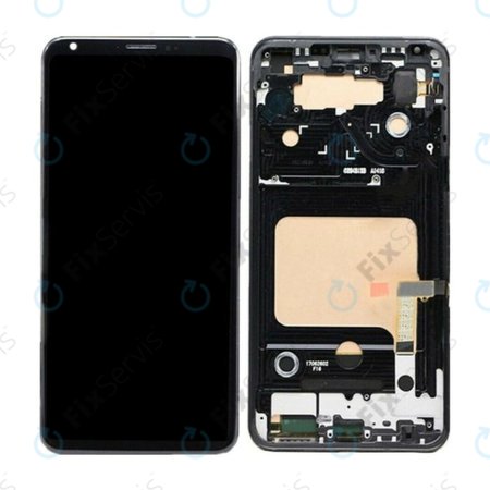 LG V30 H930 - LCD Displej + Dotykové Sklo + Rám (Čierna) - ACQ90414001