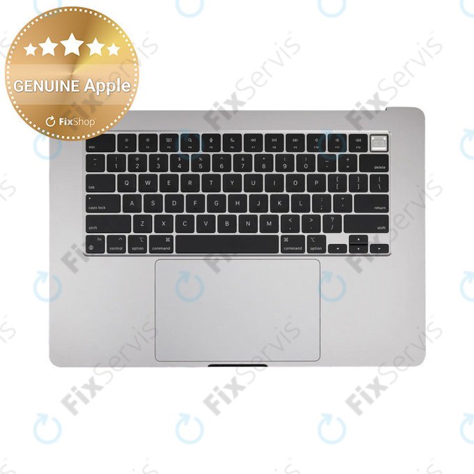 Horný rám klávesnice pre MacBook Air 15", A3114 (2024), s klávesnicou US a batériou, Space Gray, 661-40266, Genuine Apple