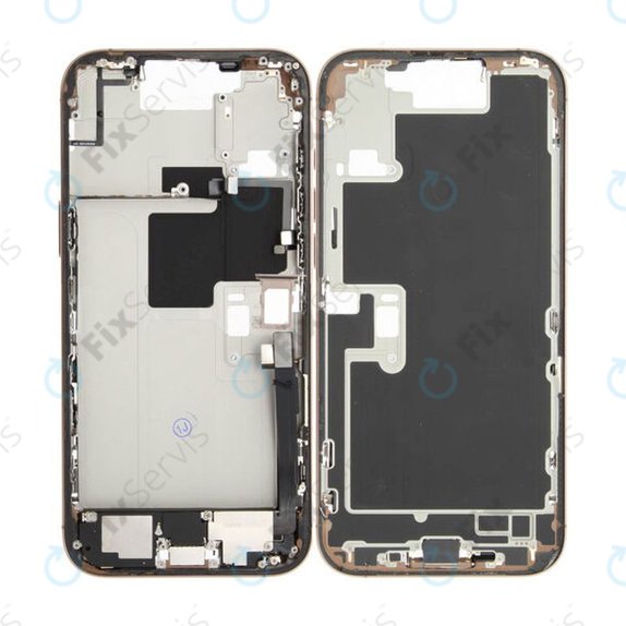 Apple iPhone 16 Pro Max - Stredný Rám + Tlačidlá Zapínania + Hlasitosti (Desert Titanium)