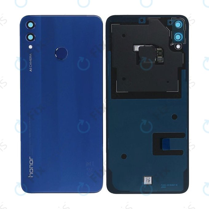 Huawei Honor 8X - Batériový Kryt + Senzor Odtlačku Prsta (Blue) - 02352EAN, 02352END Genuine Service Pack