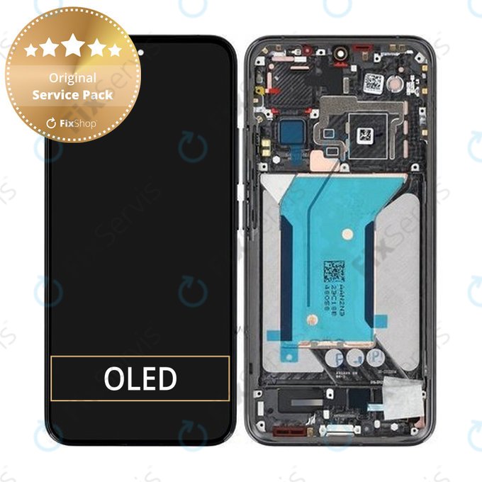 Xiaomi 14 23127PN0CC - LCD Displej + Dotykové Sklo + Rám (Black) - 56000400N300 Genuine Service Pack