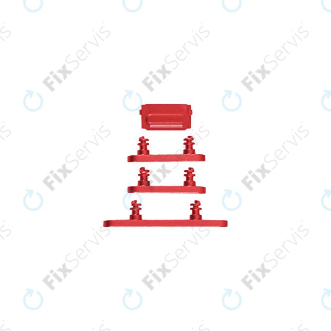 Apple iPhone 14 - Bočné Tlačidlá (Red)