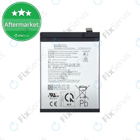 OnePlus Nord N10 5G - Batéria 4300mAh BLP815