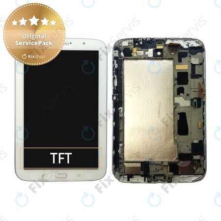 Samsung Galaxy Note 8.0" GT-N5100, N5110 - LCD Displej + Dotykové Sklo (White) - GH97-14571A Genuine Service Pack
