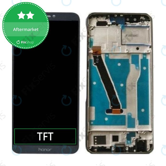 Huawei Honor 9 Lite - LCD Displej + Dotykové Sklo + Rám (Glacier Grey) TFT