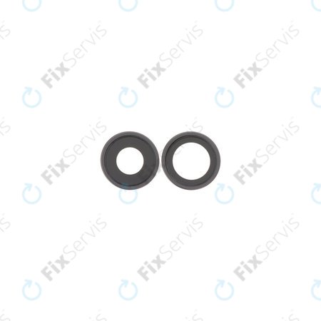 Apple iPhone 17 - Sklíčko Zadnej Kamery s Rámom (Black) - 2ks