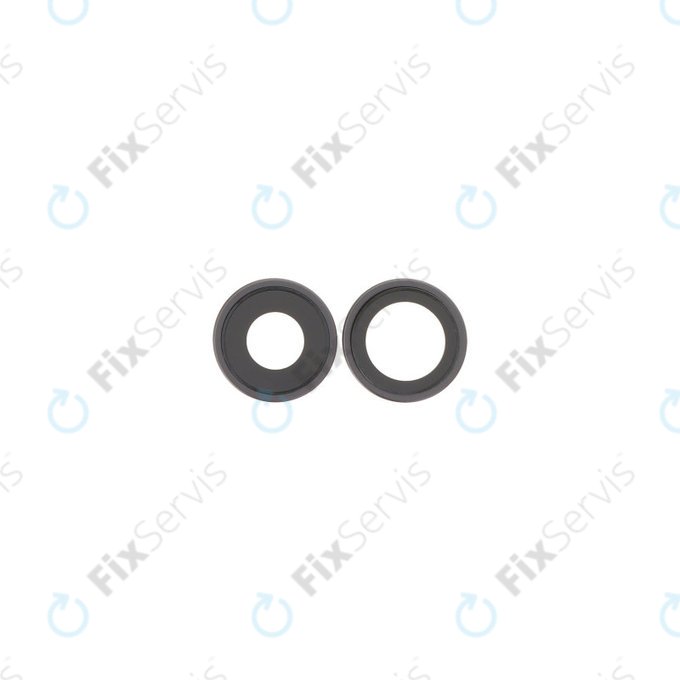 Apple iPhone 17 - Sklíčko Zadnej Kamery s Rámom (Black) - 2ks