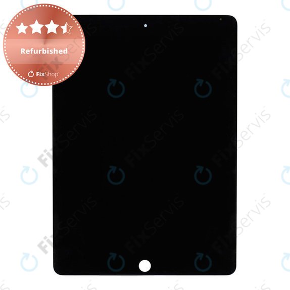 LCD Displej pre iPad Air 2, Black, Dotykové sklo bez rámu, Refurbished