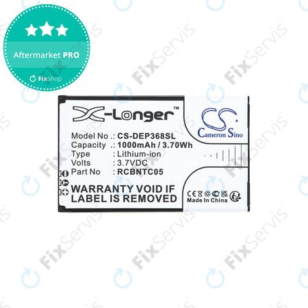 Batéria pre Doro Primo 368, 1000mAh, Li-Ion, 3.7V, RCBNTC05, HQ