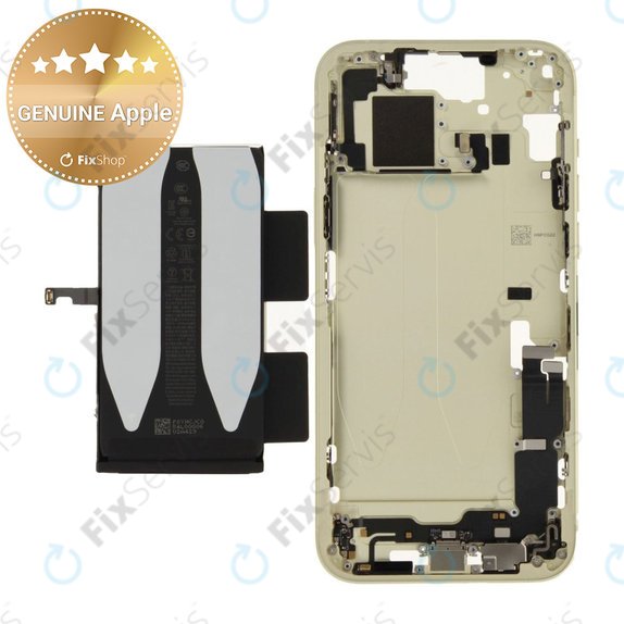 Stredný Rám s Batériou pre iPhone 15 Plus | Yellow | ZD076-00676 | Genuine Apple