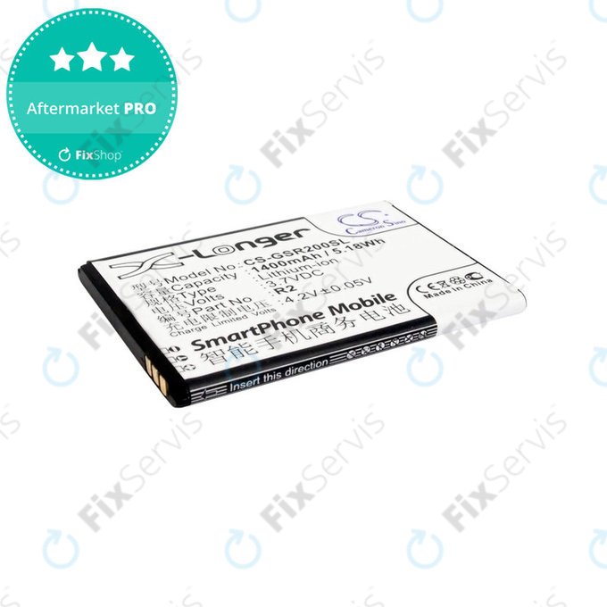 Batéria pre Gigabyte Gsmart Roma, R2, Li-ion, 3.7V, 1400mAh, HQ