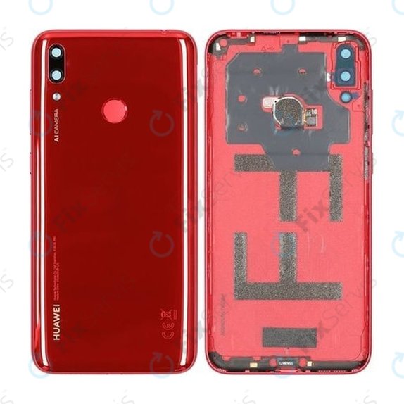 Huawei Y7 (2019) - Batériový Kryt (Coral Red) - 02352KKL Genuine Service Pack