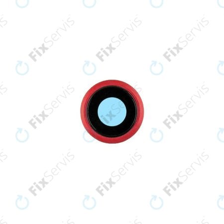 Apple iPhone 8, SE (2020), SE (2022) - Rám + Sklíčko Zadnej Kamery (Red)