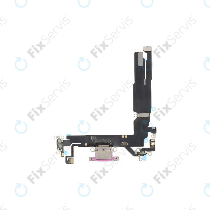 Apple iPhone 16 - Nabíjací Konektor + Flex Kábel (Pink)