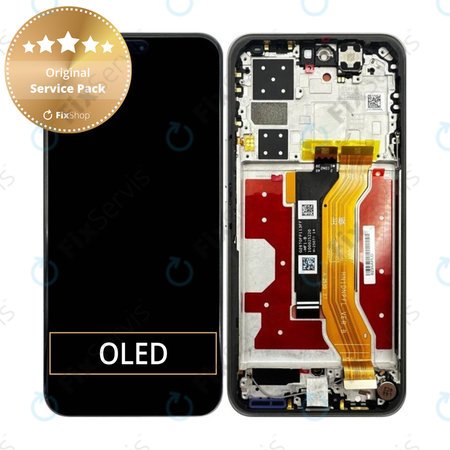 Honor 400 Pro - LCD Displej + Dotykové Sklo + Rám (Lunar Grey) - 0235APLD Genuine Service Pack