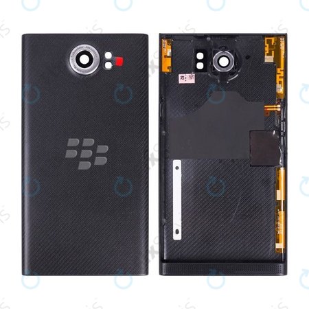 Blackberry Priv - Batériový Kryt + Sklíčko Zadnej Kamery (Black)
