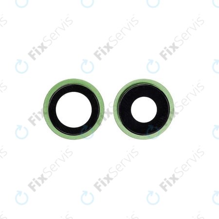 Apple iPhone 12, 12 Mini - Sklíčko Zadnej Kamery s Rámom (Green) - 2ks