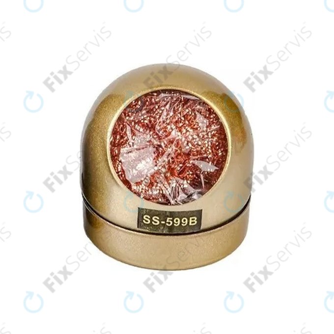 Sunshine SS-599B - Medená Špongia na Čistenie Hrotu Spájkovačky (Zlatá)