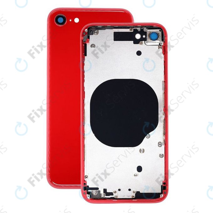 Apple iPhone SE (2nd Gen 2020) - Zadný Housing (Red)