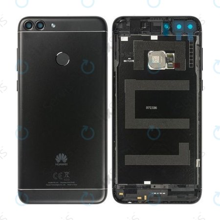 Huawei P Smart FIG-L31 - Batériový Kryt + Senzor Odtlačku Prsta (Čierna) - 02352NCC, 02351TEF Genuine Service Pack
