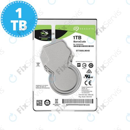 Seagate BarraCuda - HDD 2.5" 1TB (5400RPM, Cache 128MB, SATA3) - ST1000LM048