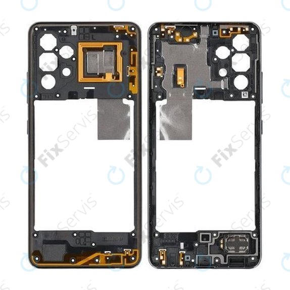 Samsung Galaxy A32 4G A325F - Stredný Rám (Awesome Black) - GH97-26181A Genuine Service Pack