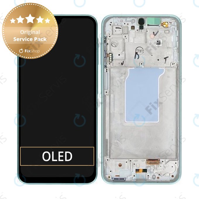 Samsung Galaxy A26 A266E - LCD Displej + Dotykové Sklo + Rám (Mint) - GH82-37049C Genuine Service Pack
