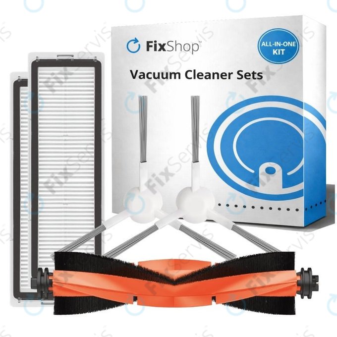 Sada náhradných dielov pre Xiaomi Robot Vacuum X10 (1x Hlavná kefa, 2x Filtre, 2x Bočné kefy)