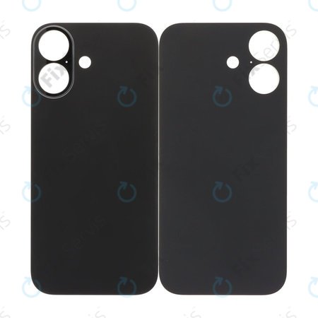 Apple iPhone 17 - Sklo Zadného Housingu so Zväčšeným Otvorom na Kameru (Black)