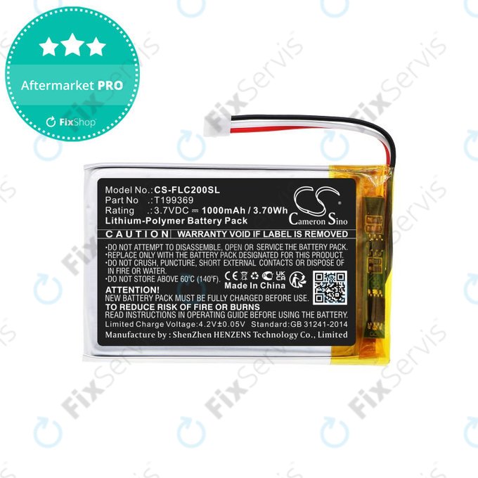 Batéria pre FLIR C2, C3, 1000mAh, Li-Pol, 3.7V, T199369, HQ