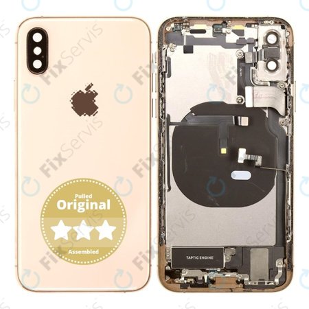 Apple iPhone XS - Zadný Housing (Gold) Pulled