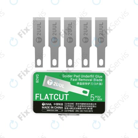 Čepele na odstraňovanie underfill lepidla, plochý rez, 2UUL DA28, 5ks/balenie