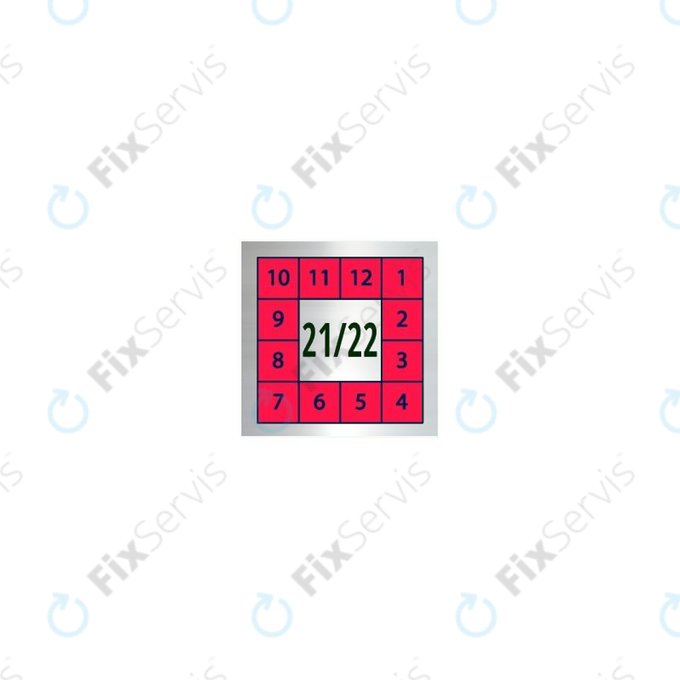 Červené Holografické Bezpečnostné Lepky Po Oprave Mobilných Telefónov, Tabletov a Počítačov (5 x 5mm) - 100ks