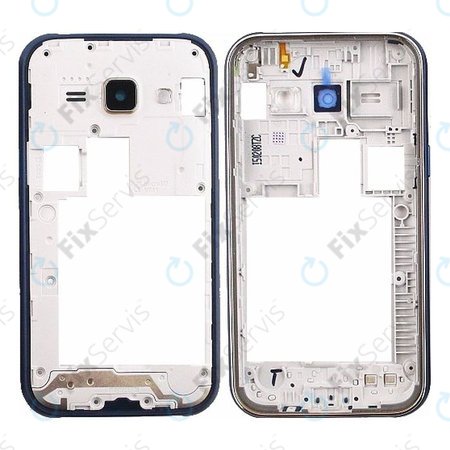 Samsung Galaxy J1 J100H - Stredný Rám (Blue) - GH98-36101B Genuine Service Pack