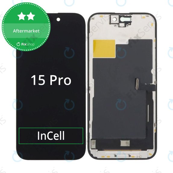 Displej In-Cell HD+ pre iPhone 15 Pro, Dotykové sklo s rámom
