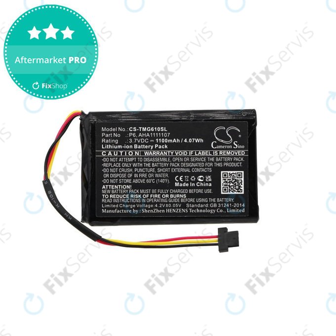Batéria pre TomTom Go 610, 1100mAh, Li-Ion, 3.7V, LAHA1111107, HQ