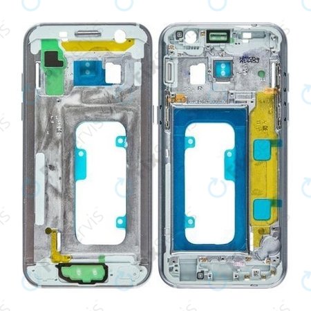 Samsung Galaxy A3 A320F (2017) - Stredný Rám (Modrá) - GH96-10575C