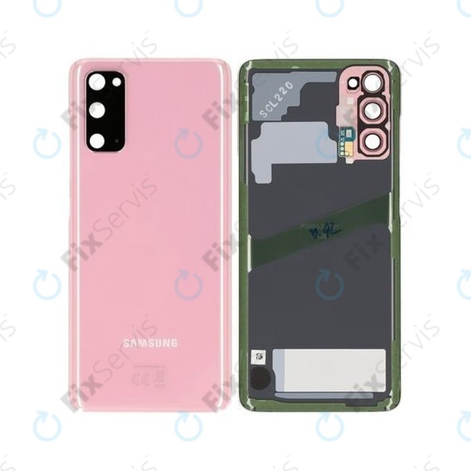Samsung Galaxy S20 G980F - Batériový Kryt (Cloud Pink) - GH82-22068C, GH82-21576C Genuine Service Pack