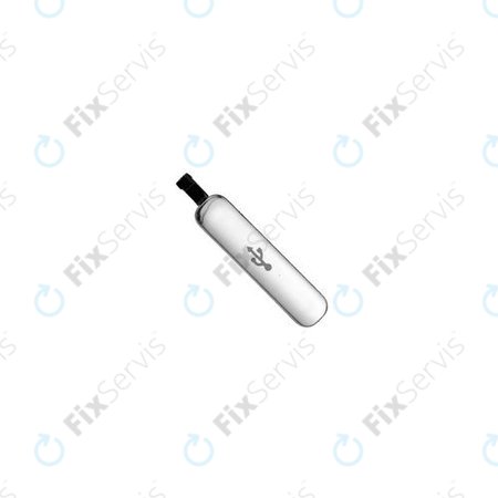 Samsung Galaxy S5 G900F - USB Krytka Nabíjacieho Konektora (Silver) - GH98-32941A Genuine Service Pack