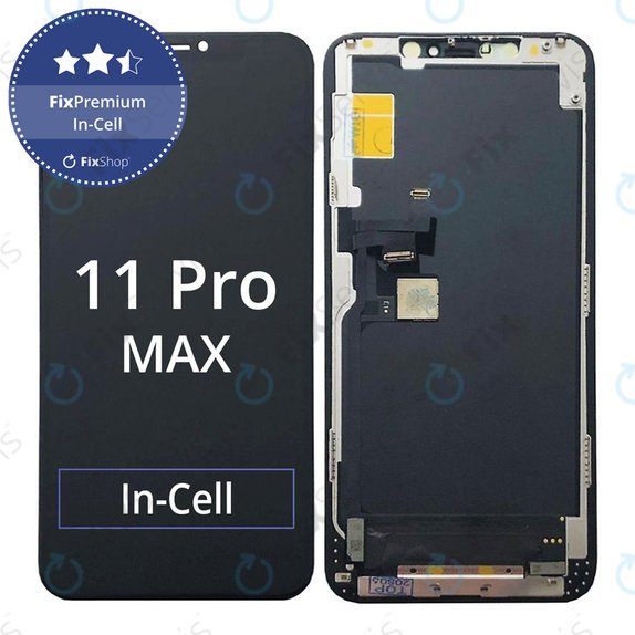 Displej In-Cell FHD pre iPhone 11 Pro Max, Dotykové sklo s rámom, FixPremium