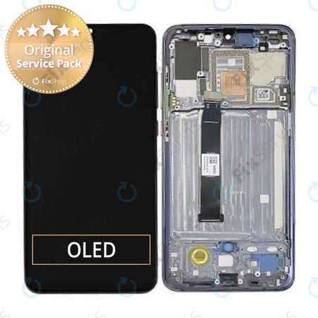 Xiaomi Mi 9 Pro 5G - LCD Displej + Dotykové Sklo + Rám (Titanium Black) - 5600030F1X00 Genuine Service Pack